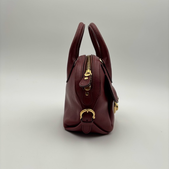 Salvatore Ferragamo Fiamma Leather Small Top Handle Bag - Picture 5 of 9